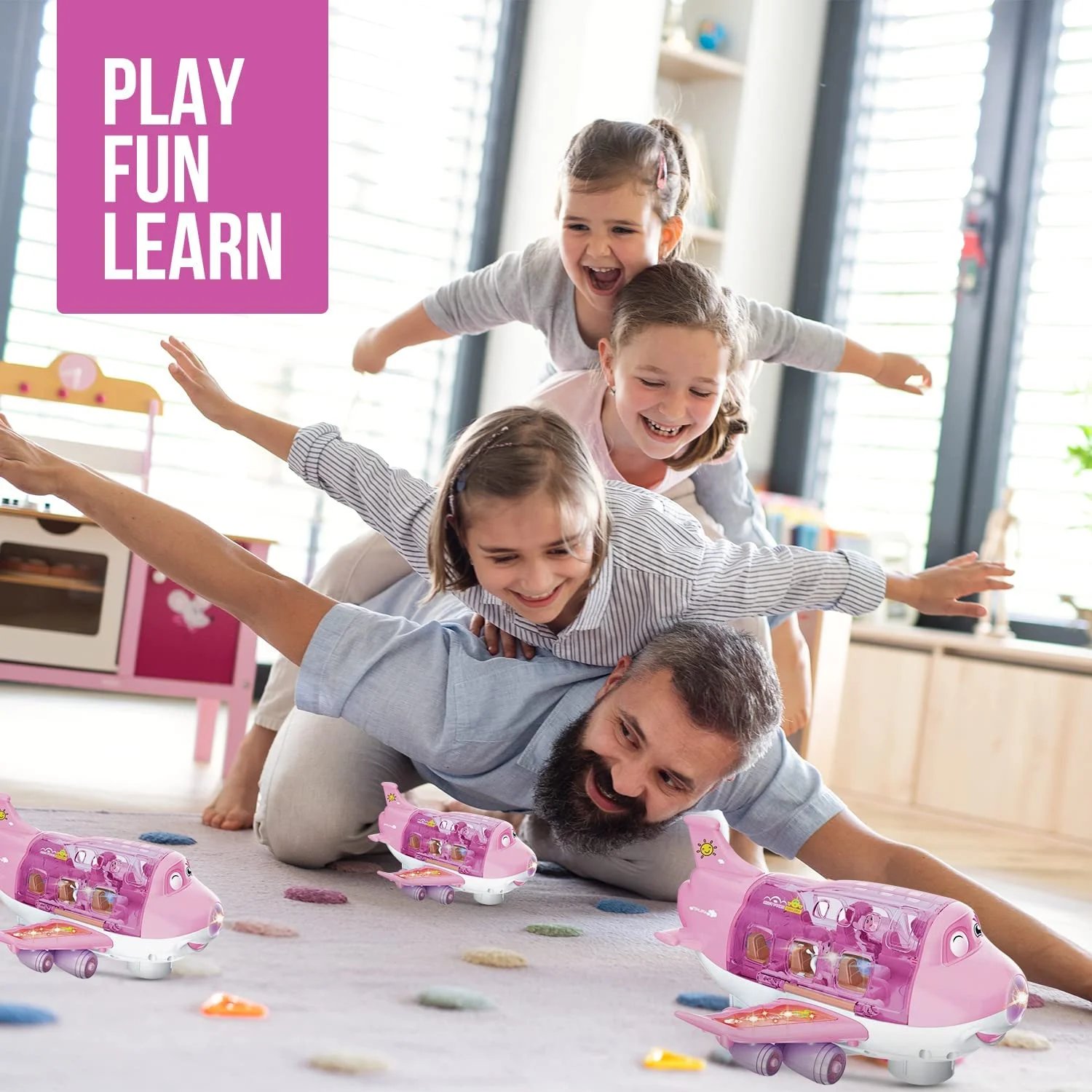 (🎁Children's Day Sale-47% OFF) 360° Rotating Electric Toy Plane ✈