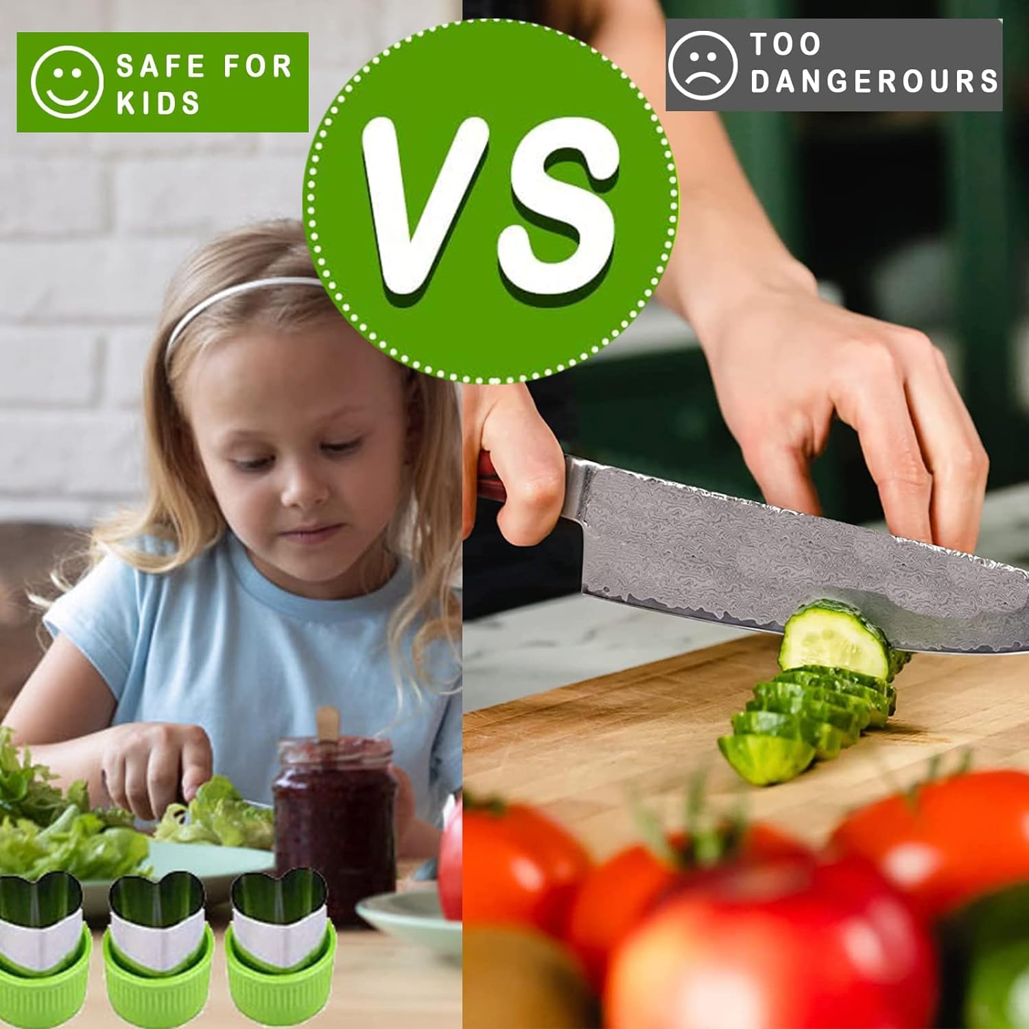 🔥 Hot Sale — 49% OFF🔥SafeSlice Kiddo Safe Kitchen Set