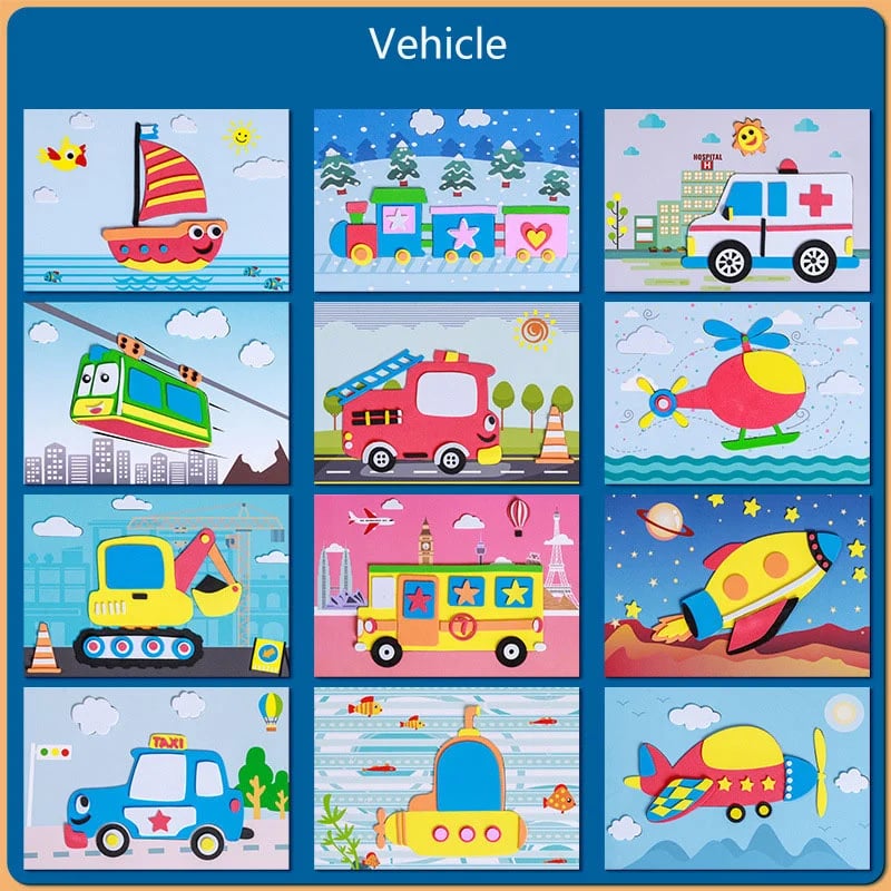 🔥LAST DAY 49% OFF-Cartoon EVA Sticker Toys - BUY 2 FREE SHIPPING