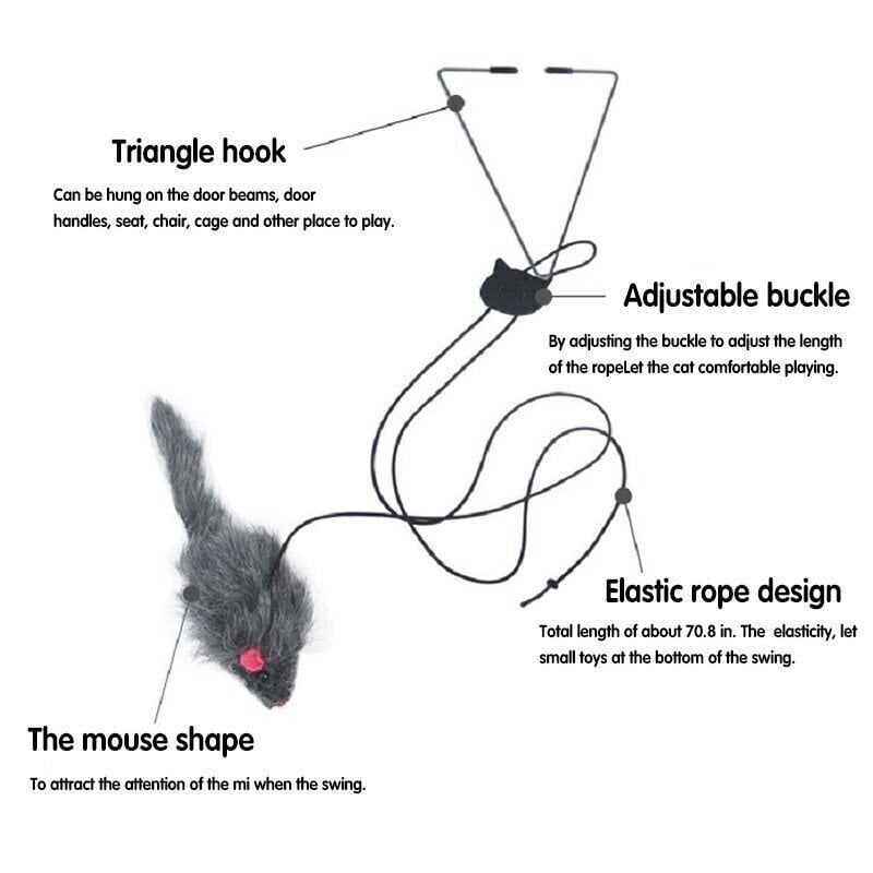Hanging Mouse Interactive Indoor Cat Toy
