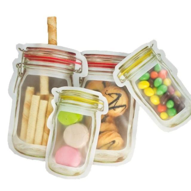 Mason Bottle Ziplock Bags (Set of 10)