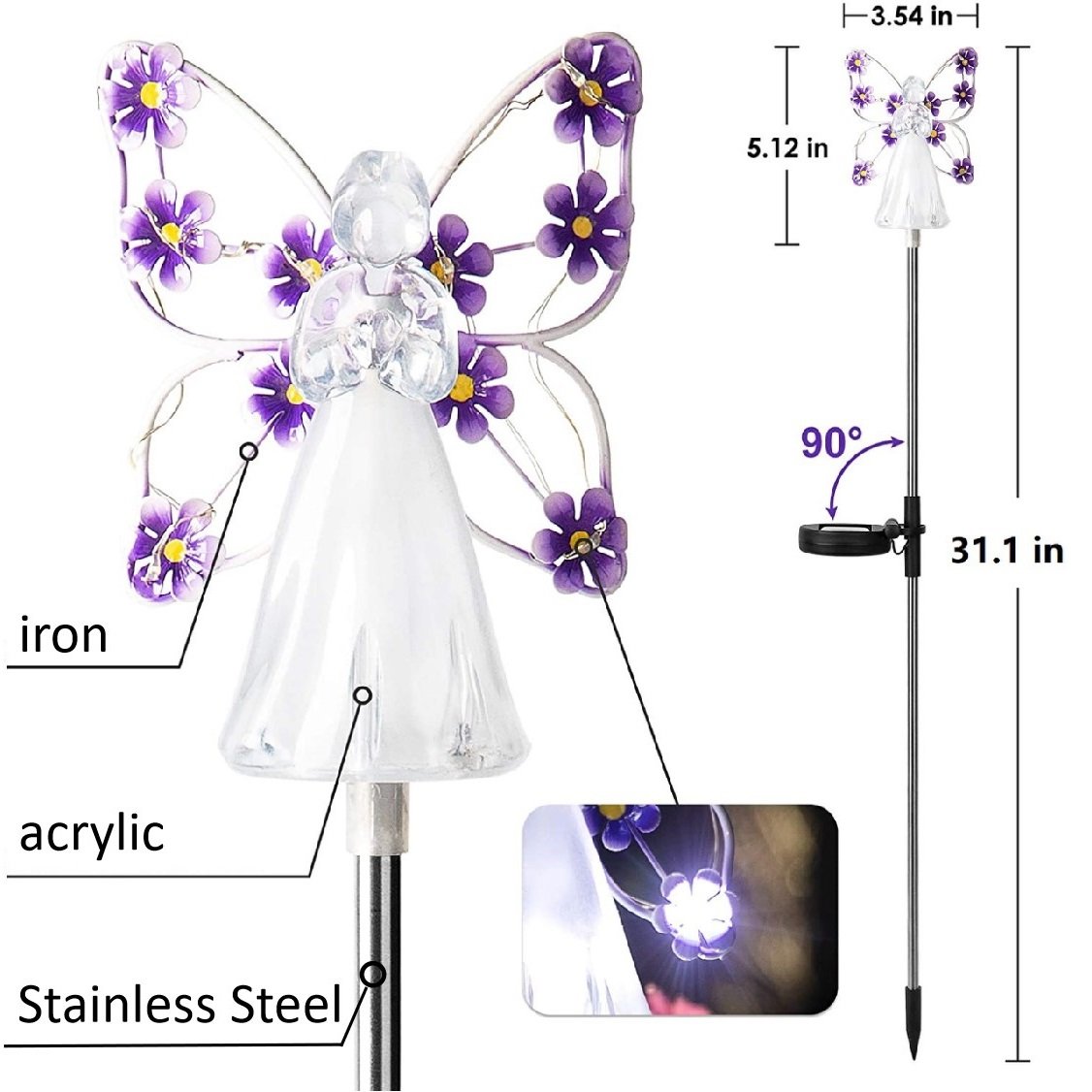 -49% OFF🔥🔥 👼Waterproof Solar Angel lights