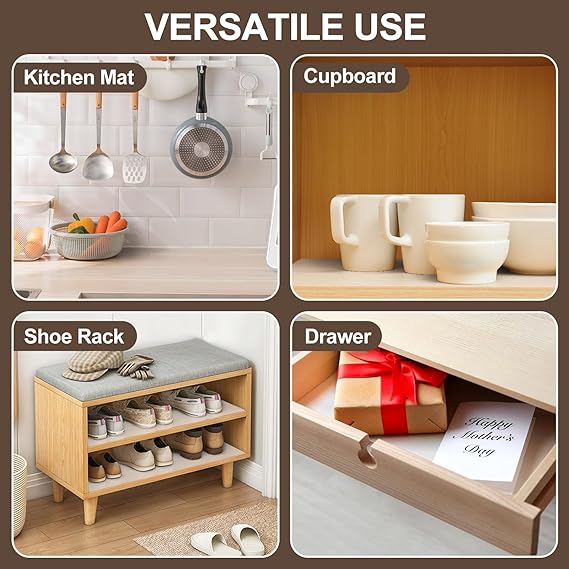 Waterproof Non-Slip Drawer Liner for Kitchen Cabinets