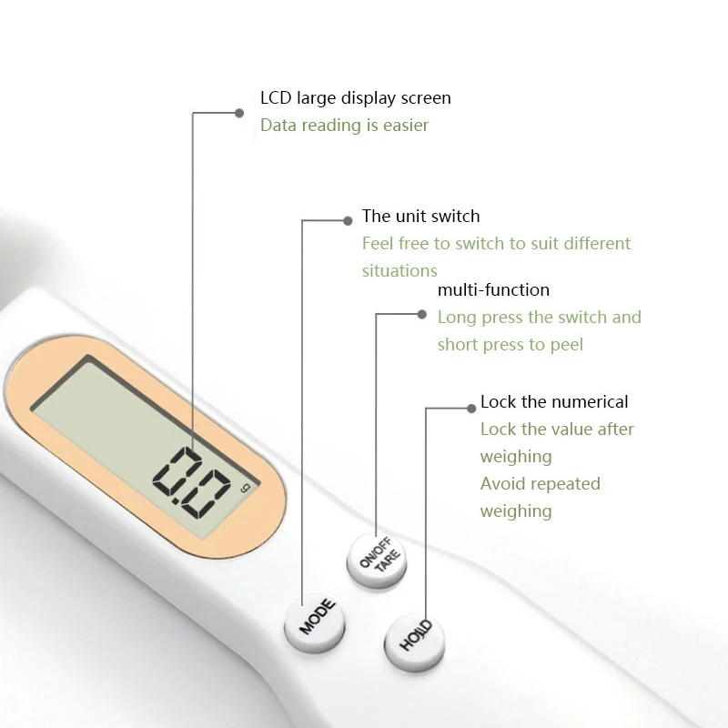 Electronic Kitchen Scale 500g 0.1g LCD Digital Measuring Food Flour Digital Spoon Scale Mini Kitchen Tool for Milk Coffee Scale