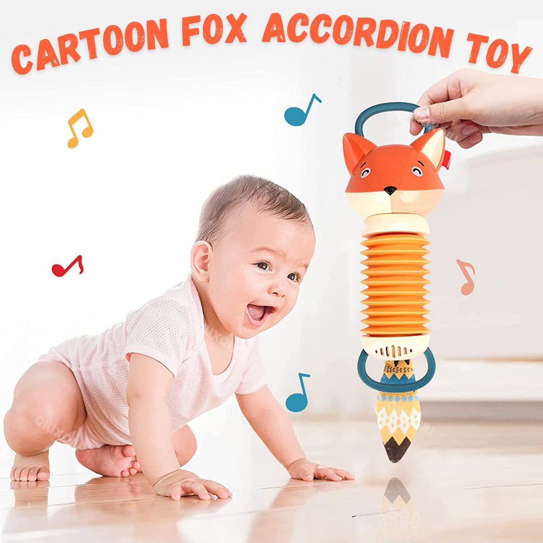 Cartoon Fox Accordion Toy