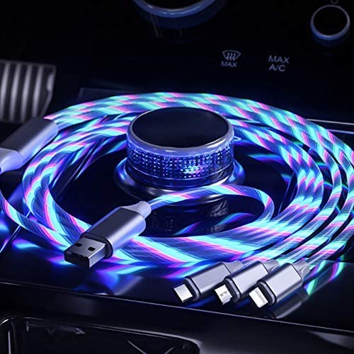 Magnetic Charging Cable With Flowing Light