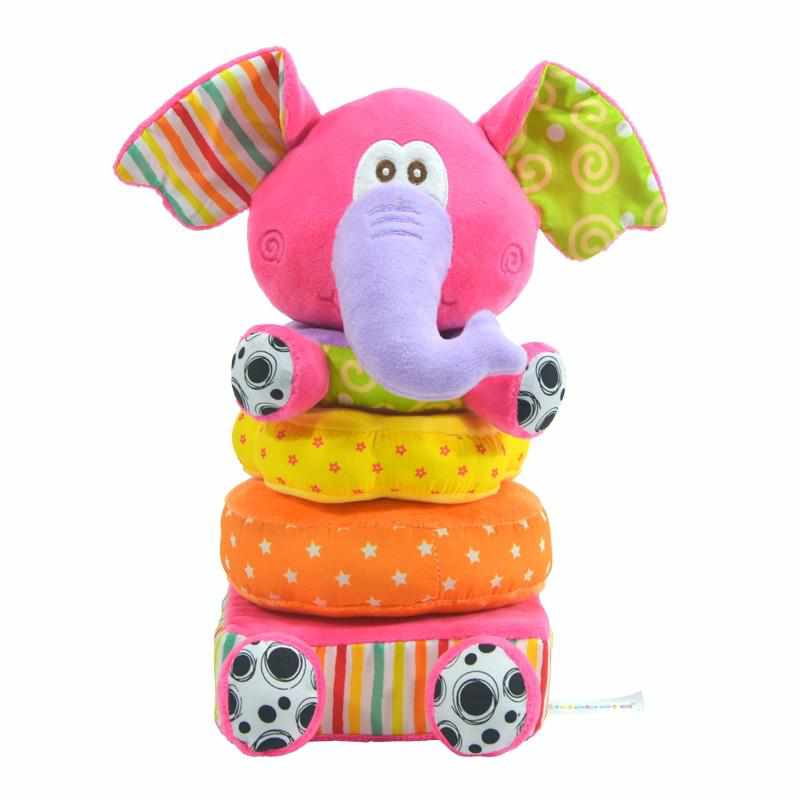 Educational Baby Toy Soft Plush Elephant